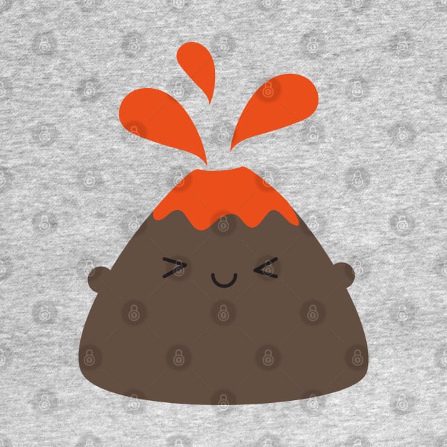 Happy Kawaii Volcano by marcelinesmith